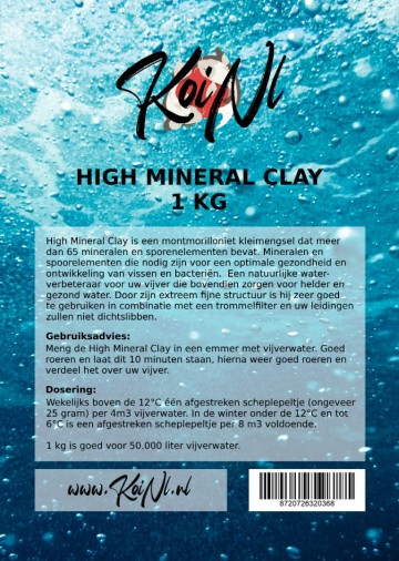 High mineral clay etiket