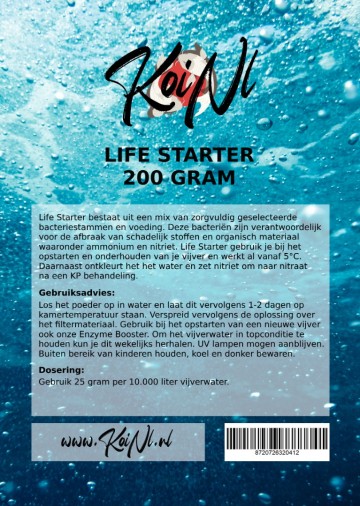 Life starter etiket